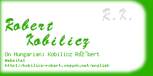 robert kobilicz business card